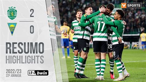 Highlights Resumo Sporting 2 0 Estoril Praia Liga 22 23 22 YouTube