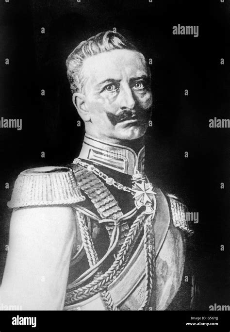 World War One Kaiser Wilhelm Ii Illustration Stock Photo Alamy