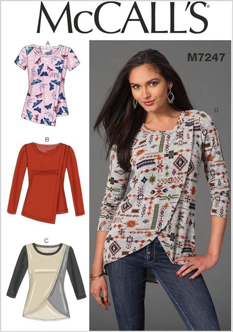 Amazon Mccall S Patterns M Misses Tops A