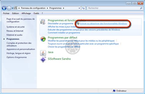 Comment Activer D Sactiver Des Fonctionnalit S De Windows