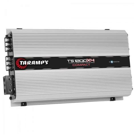 Módulo 1200w 2 ohms ts 1200x4 compact taramps no Shoptime