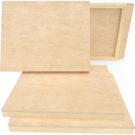 Arteza Wooden Canvas Board X Inch Pack Of Birch Wood Cradled