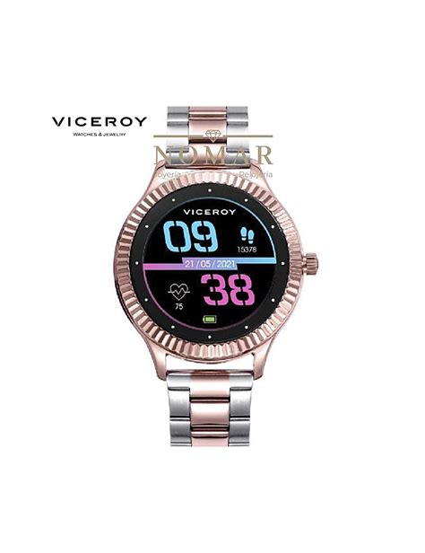 Reloj Viceroy De Mujer Smartpro Acero Ip Rosa