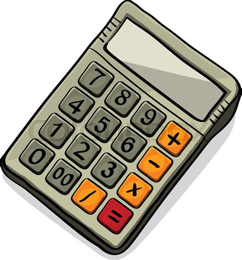 Calculator Vector Icon Vector Stock Vector Colourbox