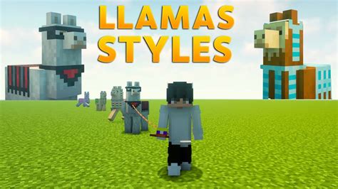 🔥 Minecraft Llamas Alpacas Styles And Skins No Mod Estilos Y