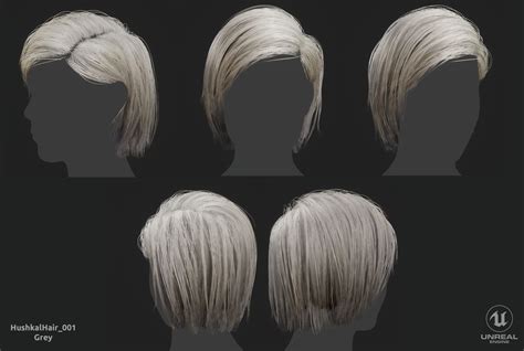 3d Model Real Time Hair 001 Vr Ar Low Poly Cgtrader