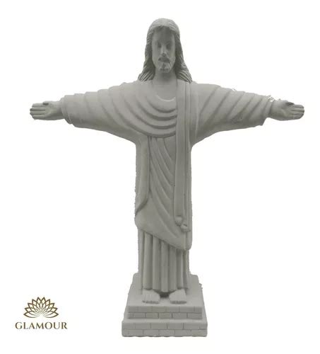 Estátua Cristo Redentor Alt 75cm Cimento Frete grátis