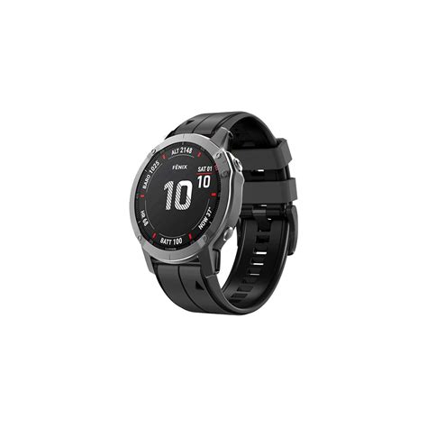 Klockarmband Mm F R Garmin Fenix Pro Fenix Quatix Svart