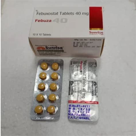 Febuxostat Tablets 40mg At Rs 239 Stripe Uloric In Nagpur ID