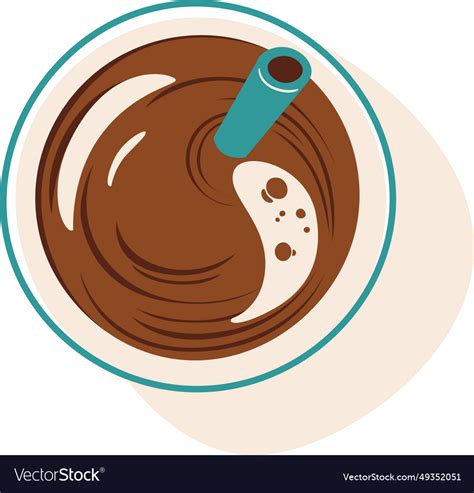 Cup With Hot Chocolate Royalty Free Vector Image