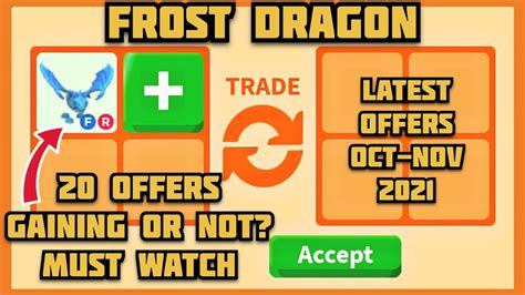 Offers What People Trade Now For Frost Dragon Fr In Adopt Me