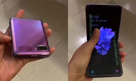 A Leaked Photo Gives Us Another View Of Samsungs Folding Galaxy Z Flip