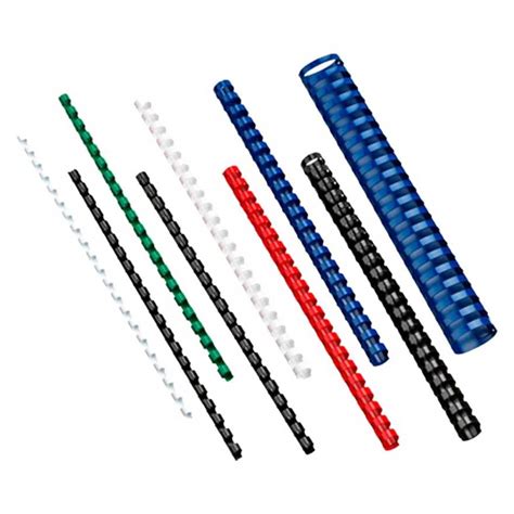 supplyme gbc plastic binding coils  ring mm box   black