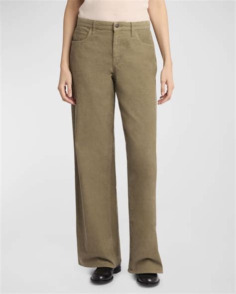 The Row Chan Wide Leg Corduroy Pants Neiman Marcus