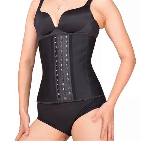 Factory 100 Latex Waist Trainer Corset 9 Steel Bone Shapewear Body