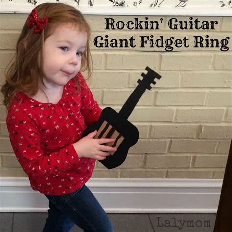 Giant Guitar DIY Fidget Ring for Kids - LalyMom