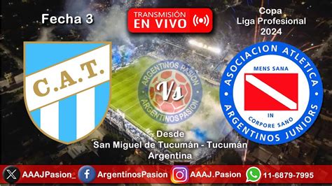 ATLÉTICO TUCUMÁN vs ARGENTINOS JUNIORS TRANSMISIÓN en VIVO Copa