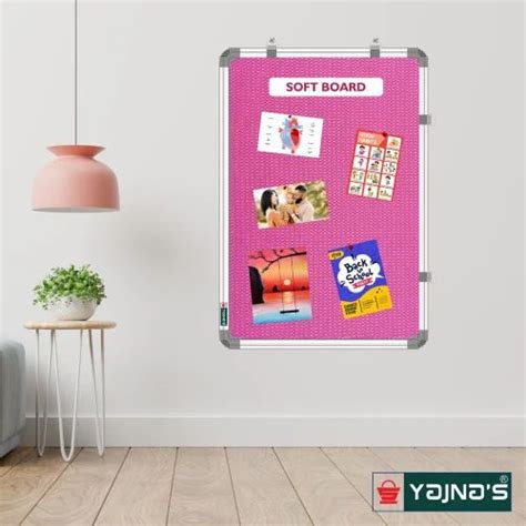 Pink Size X Cm X Feet Noticeboard Pin Up Board Softboard