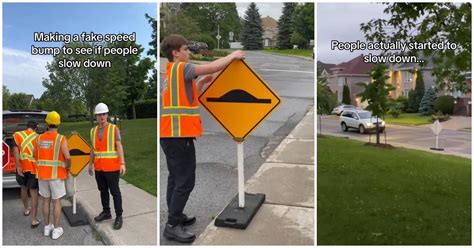 Man Makes Fake Speed Bump To Get Neighbors To Slow Down