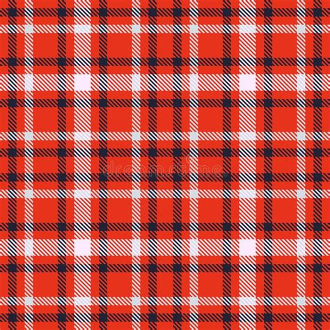 Modello Senza Cuciture Di Vettore Del Tartan In Bianco E Nero Rosso