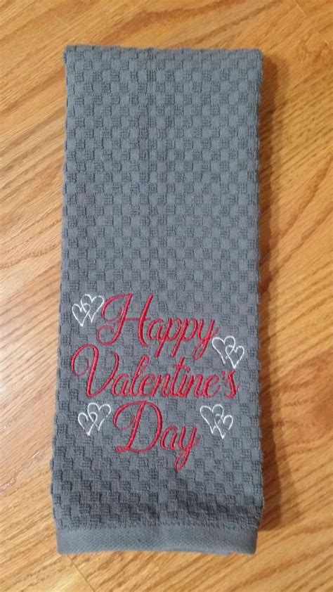 Happy Valentine S Day Hand Towel Etsy In Happy Valentines Day