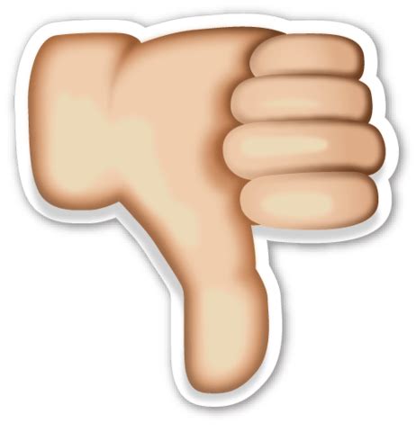 Thumb Down Emoji Transparent PNG StickPNG