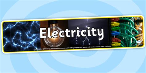 Electricity Photo Display Banner Electricity Photo Display Banner