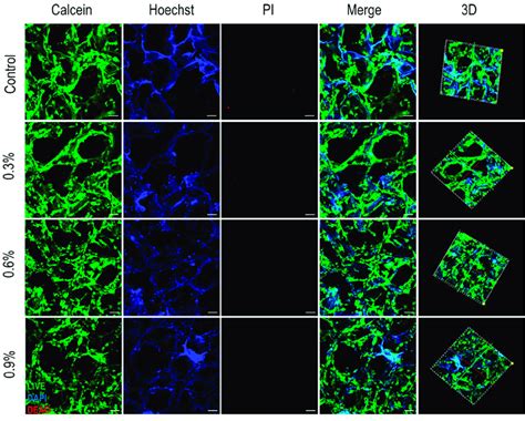 The Viability And Distribution Of Mc3t3 E1 Cells On Csgelnhapmwcnts