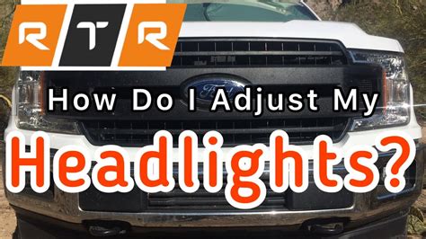 How To Adjust Ford F Headlights