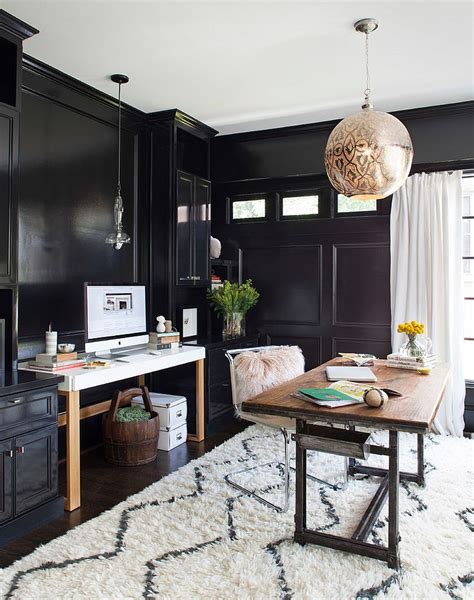 30 Black And White Home Offices That Leave You Spellbound