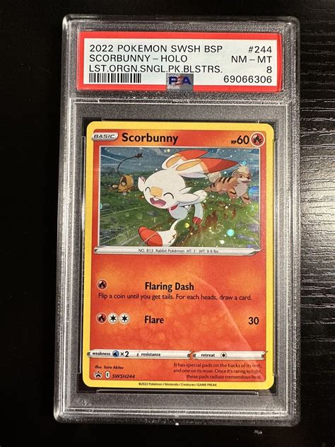 Mavin Scorbunny Swsh Cosmo Holo Rare Psa Pokemon Tcg Card Promo