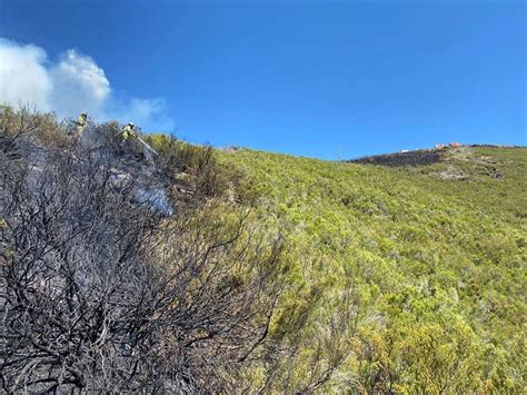 Extinguido El Incendio En Folgoso Do Courel Frontera Con Barjas Y