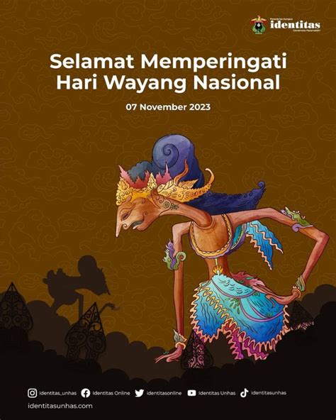 Ucapan Hari Wayang Nasional Identitas Unhas