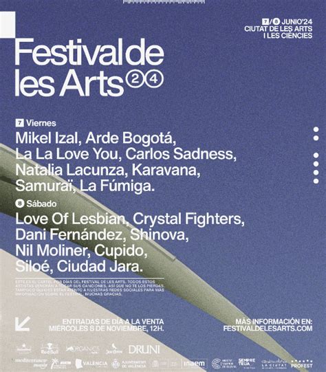 Festival De Les Arts 2024 Nuevas Confirmaciones Elevan El Cartel A