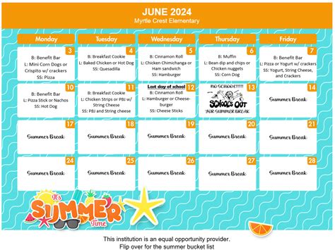 School Lunch Menu | Myrtle Point School District 41