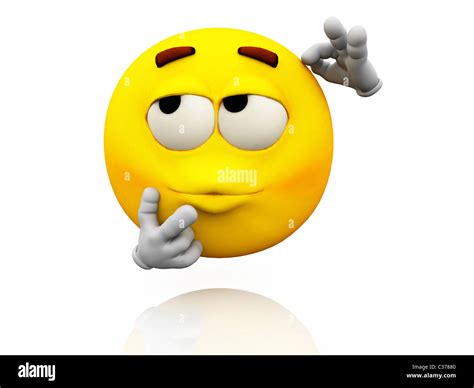 Smiley Emoticon Facial Expression Thinking Emotional Expression On