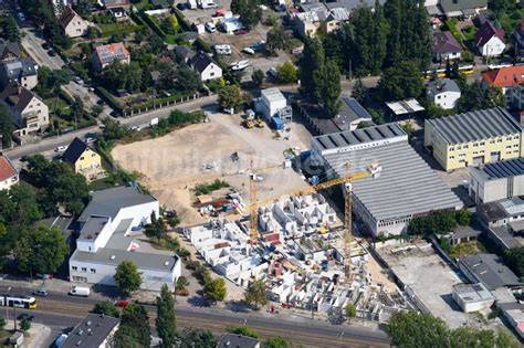 Luftaufnahme Berlin Baustelle Zum Neubau Eines Wohn Und