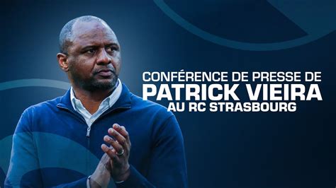 Première conférence de presse de Patrick Vieira le nouvel entraîneur