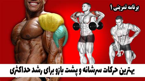 بهترین حرکات سرشانه و پشت بازو برنامه تمرینی 1 YouTube