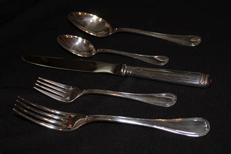 K0038 - Malmaison by Christofle Silverware Service for 12 Set 60 Pieces ...