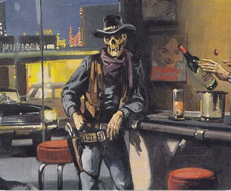 Skeleton Cowboy Idk Real Name Horror Art Pulp Art Retro Art