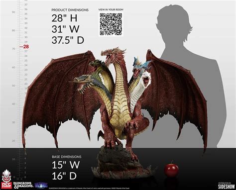 Dungeons And Dragons Tiamat Rises To Power With Incredible Pcs Statue