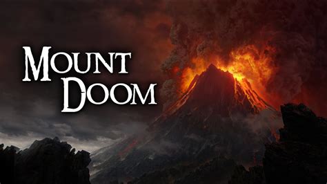 Mount Doom Fires Of Orodruin Cracks Of Doom Fiery Mountain