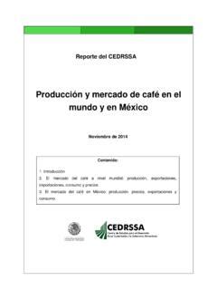 Producci N Y Mercado De Caf En El Mundo Y En M Xico Exportaciones De