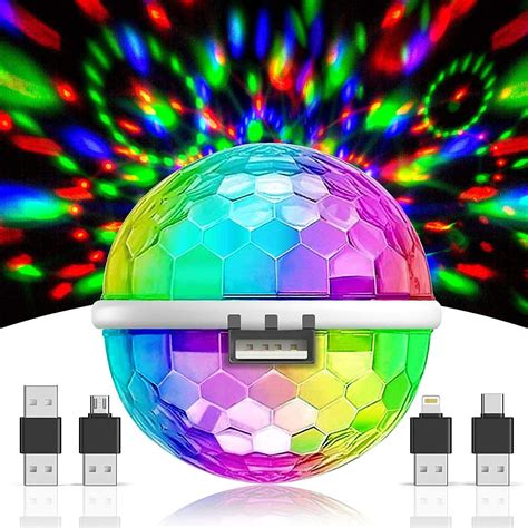 Usb Party Lights Mini Disco Ball Led Small Magic Ball Sound Control Dj