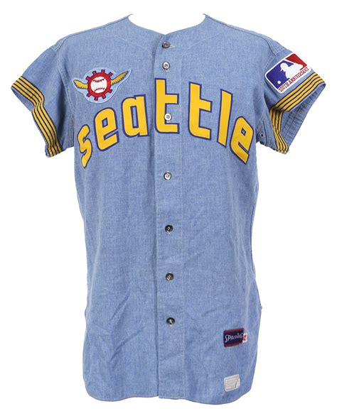 Lot Detail - 1969 Larry Haney Seattle Pilots Restored Game Worn Road Jersey (MEARS LOA)