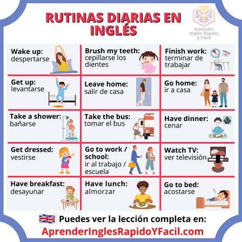 Ideas De Rutina Diaria Rutinas En Ingles Vocabulario En Ingles The