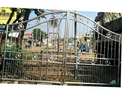 Swing Stainless Steel Outdoor Gate For Home Size 10 X 12 Feet L X H