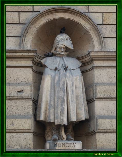 Statue Of Marshal Moncey Rue De Rivoli In Paris