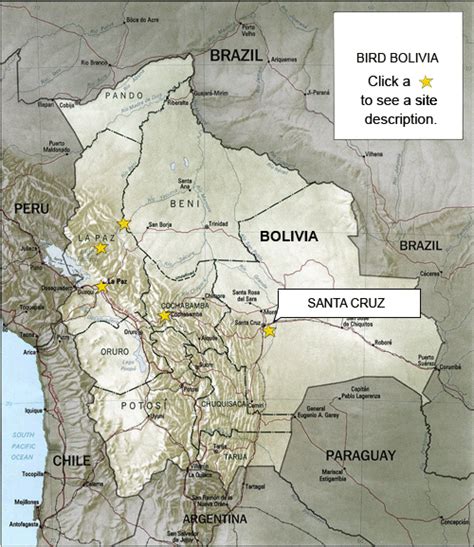 santa cruz bolivia map